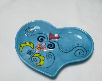 Bella Casa by Ganz Heart-Shaped Trinket Dish