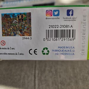 Puzzle Ceaco Comic Crowds Saloon da 750 pezzi immagine 3
