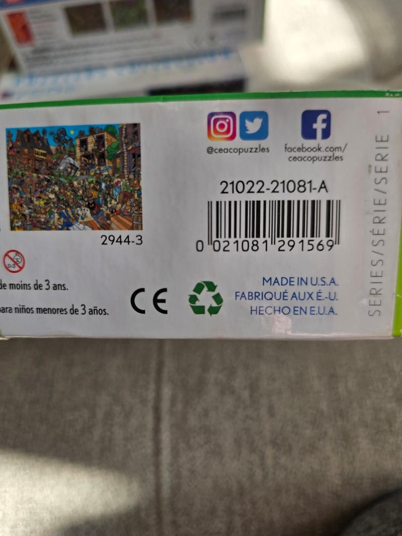 Puzzle Ceaco Comic Crowds Saloon da 750 pezzi immagine 3
