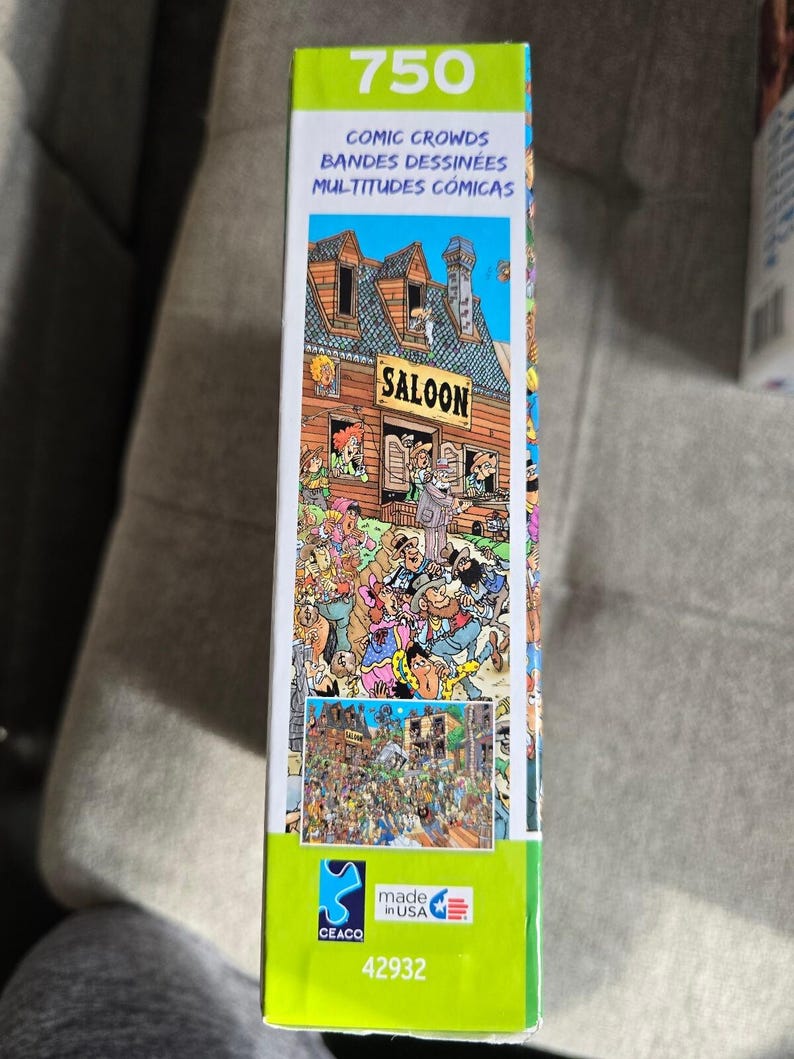 Puzzle Ceaco Comic Crowds Saloon da 750 pezzi immagine 2