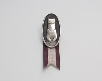 Weasel Warrior Brooch