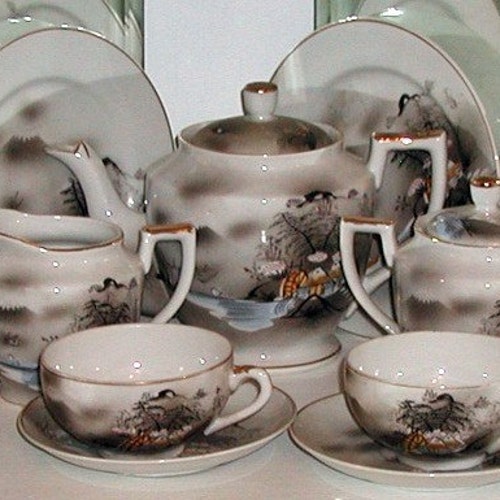 Lithophane Tea Set Made in Japan ***FREE SHIPPING***