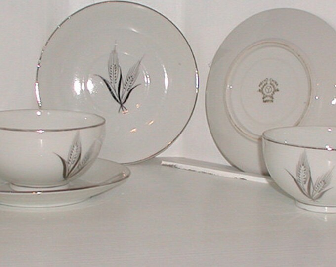 Lithophane Nippon Meiyo China Silver Set Etsy