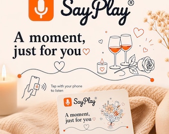 SayPlay Voice & Video Gift Card | No App Just Tap | Unique Personalised Gift