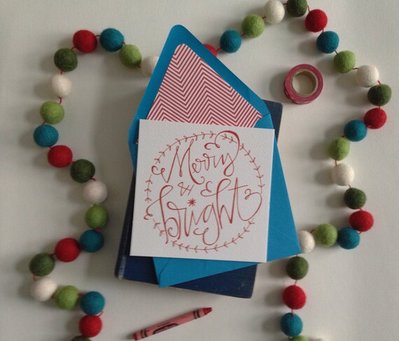 Items similar to Christmas Card Modern Holiday on Etsy