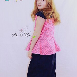 NOVA Top & Dress PDF Pattern by Popolok Design Tween Teen Girl Age 9 to 16 image 3