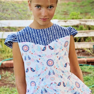 NOVA Top & Dress PDF Pattern by Popolok Design Tween Teen Girl Age 9 to 16 image 2