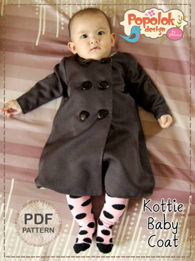 KOTTIE Baby Coat PDF Pattern & Tutorial image 1