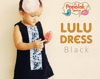 LULU Dress PDF Pattern & Tutorial - 8 tailles de 1 à 8 ans