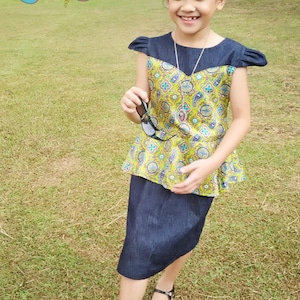 NOVA Top & Dress PDF Pattern by Popolok Design Tween Teen Girl Age 9 to 16 image 1