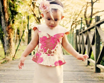 NOVA Top & Dress PDF Pattern by Popolok Design - 8 Sizes Girl Age 1 to 8