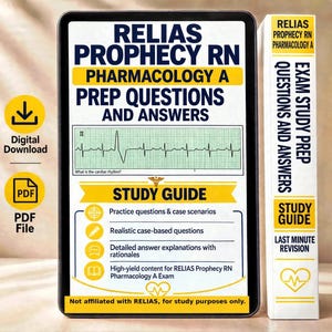 Relias Prophecy RN Pharmacology A Exam Study Prep Questions and Answers - Etsy Australia