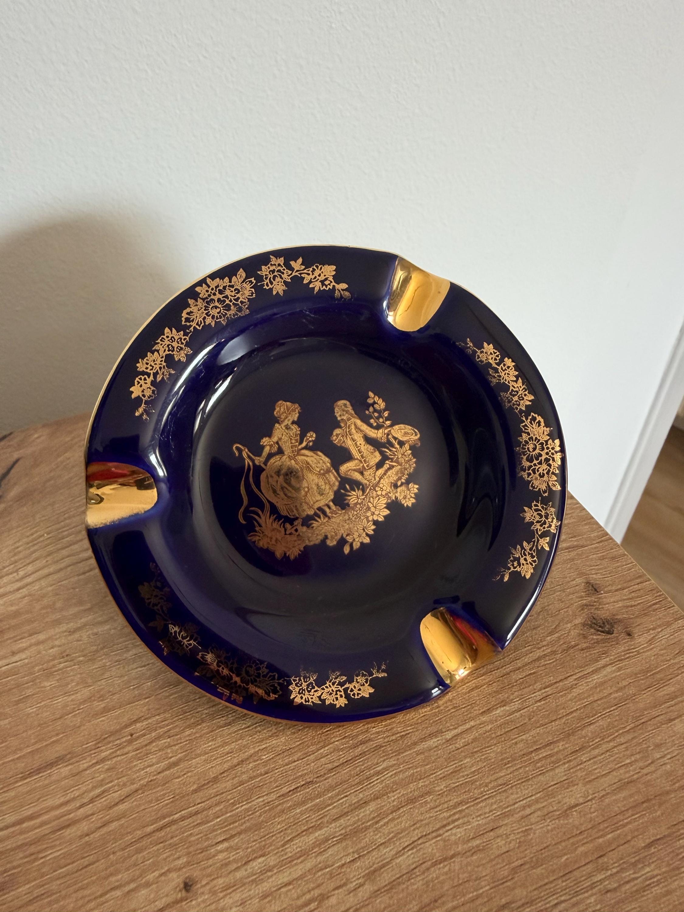 Limoges Ashtray Blue Cobalt - Etsy