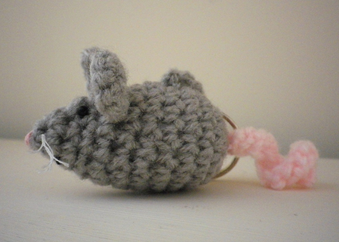 Crochet Pattern PDF Nesta the Mouse Key Chain Etsy