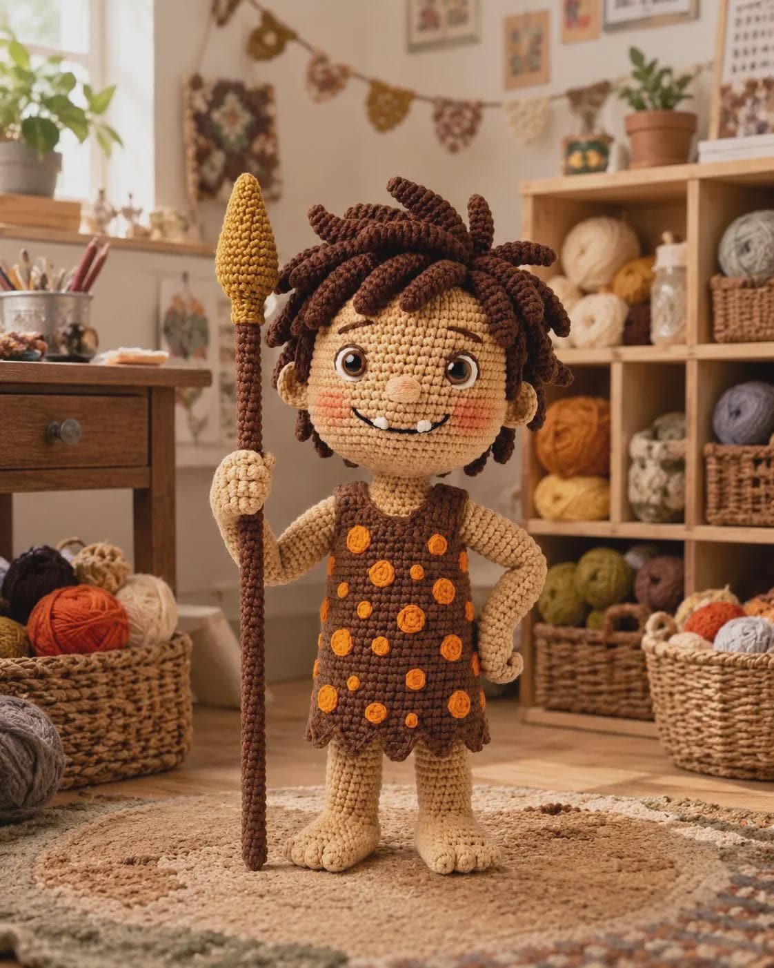 Stuffed Caveman Doll - Etsy