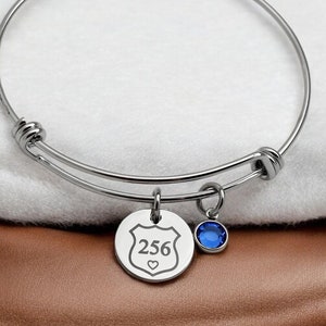 Police Wife Bracelet, Police Officer Gift, Law Enforcement Jewelry, Police Officer Bracelet, Custom Badge Number, Thin Blue Line, Girlfriend