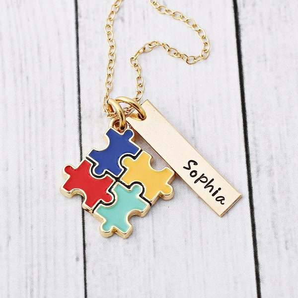 Autism Necklace Etsy