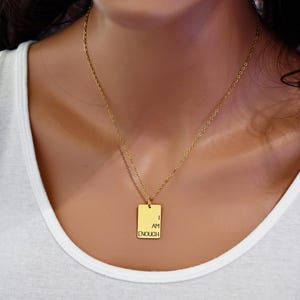 I Am Enough Necklace, Affirmation Necklace, Encouragement Gift, Motivational Gift, Inspirational Jewelry for Women, Self love gift