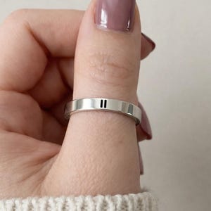 Pause Ring, Silver, Gold, Rose Gold, Ispirational Jewelry, Self-Care, Mental Health Awareness, Anxiety Gift, Power of Pause, Yoga