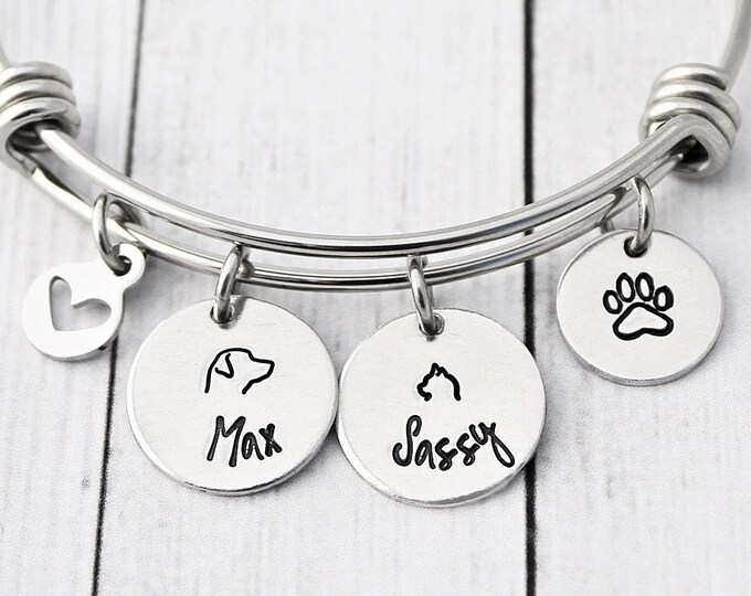 Personalized Pet Bracelet Pet Name Bracelet Cat Name Dog Etsy