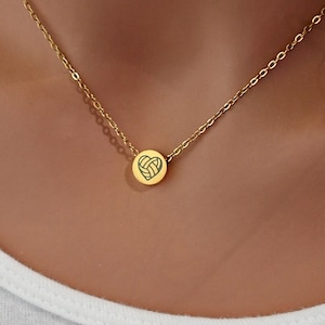 Gold Volleyball Necklace, Gift for Volleyball player, Volleyball Team Gifts, Graduation Gift for Volleyball Player, Bulk Gift, Senior Night