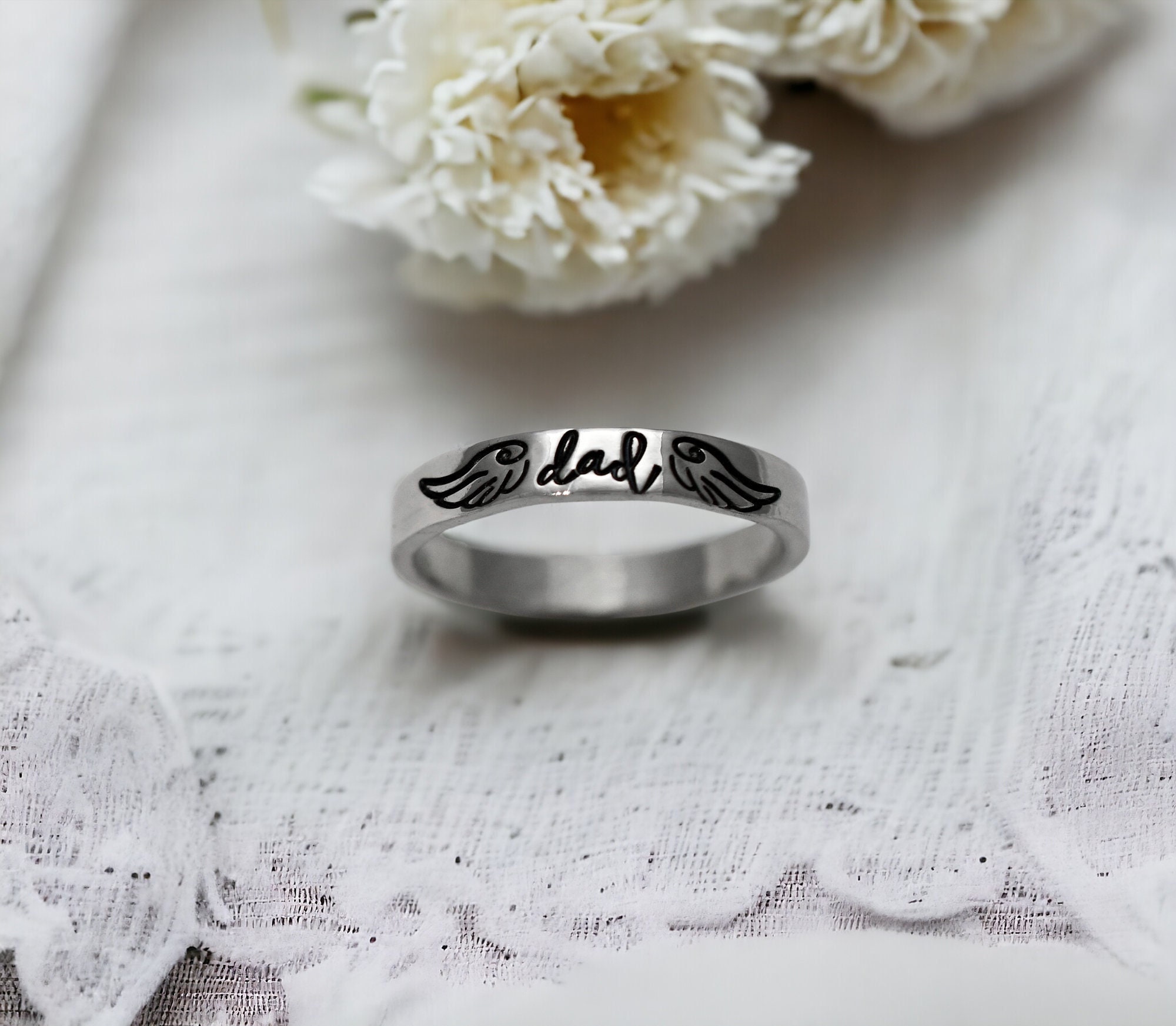 Engraved Ring - Personalized Ring - Custom Stamped Ring - Name Ring - –  JewelryGhouse
