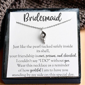 Bridesmaid Necklace Bridesmaid Gift for Bridesmaid Proposal Gift Bridesmaid Jewelry Bridesmaid Gift Bridesmaid Pearl Be My Bridesmaid