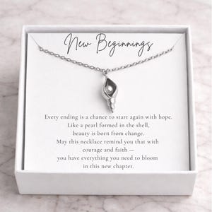 New beginning necklace gift - Divorcee gifts women - Cheer up gift - Blank Slate - Breakup Gift necklace - Starting Over Gift - Going away