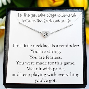 Softball Gifts, Gift for Softball Players Girls, Softball Necklace, Softball Gifts For A Team, Bulk Gifts for Softball Team, Senior Gifts