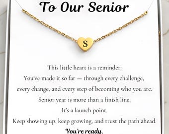 First Day Of Senior Year College High School Custom Name Initial Pearl Back To School Gifts, Senior Gift University Class Of 2027 12th Grade