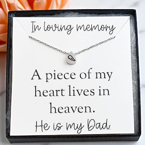 Loss of Father Angel Wing Necklace Memorial Gift for Dad Sympathy Gift for Father’s Passing Grief Keepsake In Memory of Dad Remembrance