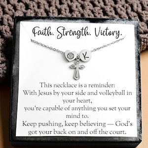 Christian Volleyball Gift Ideas, Necklaces Jewelry Jesus Volleyball Coach Gifts Faith-Based Gifts Team Gifts and More for Players