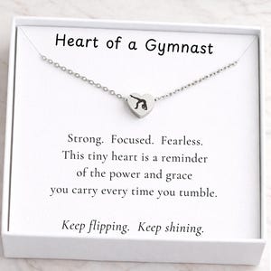 Gymnastics Necklace, Gift for Gymnast, Gymnast Gift, Gymnastics, Choose Your Font, Gift for Girl, Tumbling Jewelry, Bulk Team Gift
