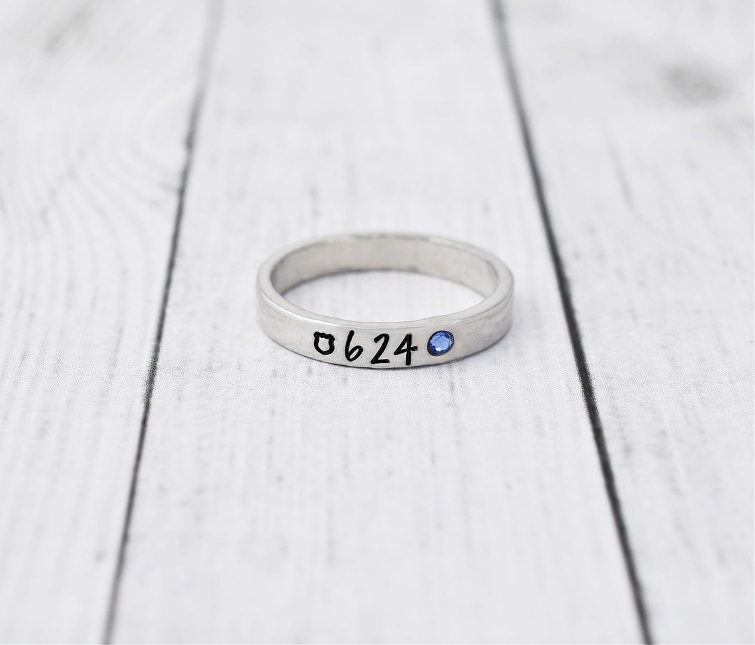 Stacking Ring Police Officer Badge Number Police Wife - Etsy