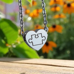 Puzzle Necklace Autism Awareness Gift Awareness Necklace Autism Diagnosis Special Needs Gift Autism Jewelry Autism Support Gift Autistic