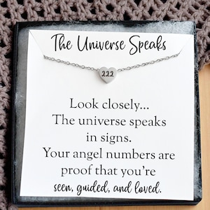 Angel Number Necklace, 111 222 333 444, Custom Number Necklace, Spiritual Gift for Her, Angel Number Jewelry, Gift for Mom Friend Sister