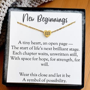 New beginning necklace gift - Divorcee gifts women - Cheer up gift - Blank Slate - Breakup Gift necklace - Starting Over Gift - Going away