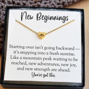 New beginning necklace gift - Divorcee gifts women - Cheer up gift - Blank Slate - Breakup Gift necklace - Starting Over Gift - Going away