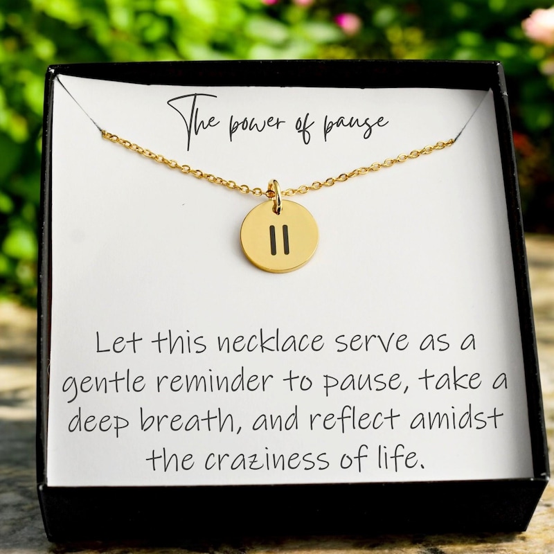 Pause or Anxiety Jewelry - Etsy