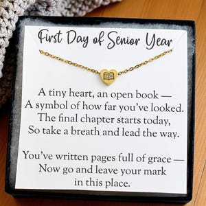 First Day Of Senior Year College High School Custom Name Initial Pearl Back To School Gifts, Senior Gift University Class Of 2024 12th Grade