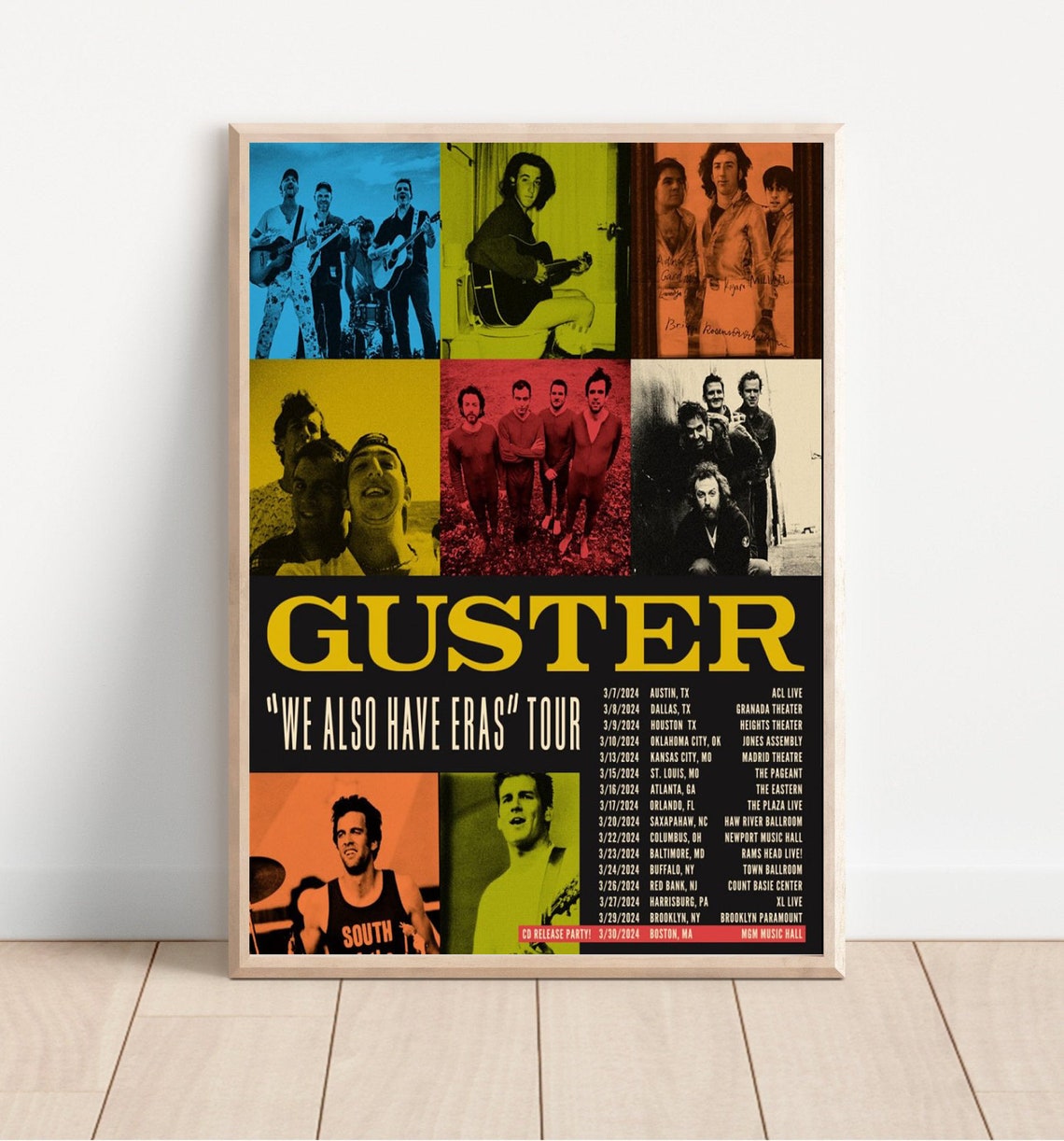 Guster We Also Have Eras Tour 2024 Poster Etsy