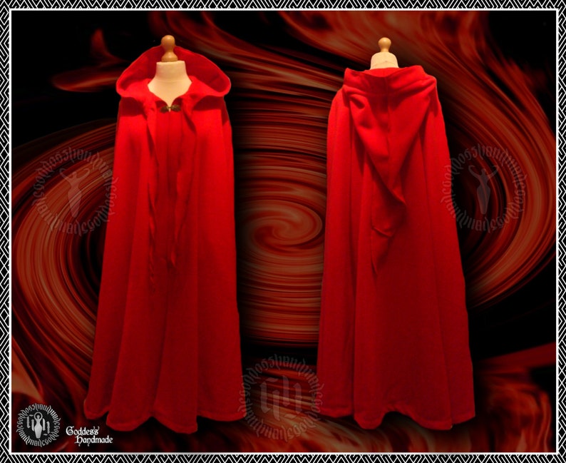 Polar Fleece Tendril Cloak Cape Ritual Wear Witch Druid Etsy