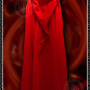 Ritual Cloak, Cape, Polar Fleece, Witch, Pagan, Druid, Wicca, Handfasting, LOTR, Ren Fayre, LARP, Medieval Scarlet