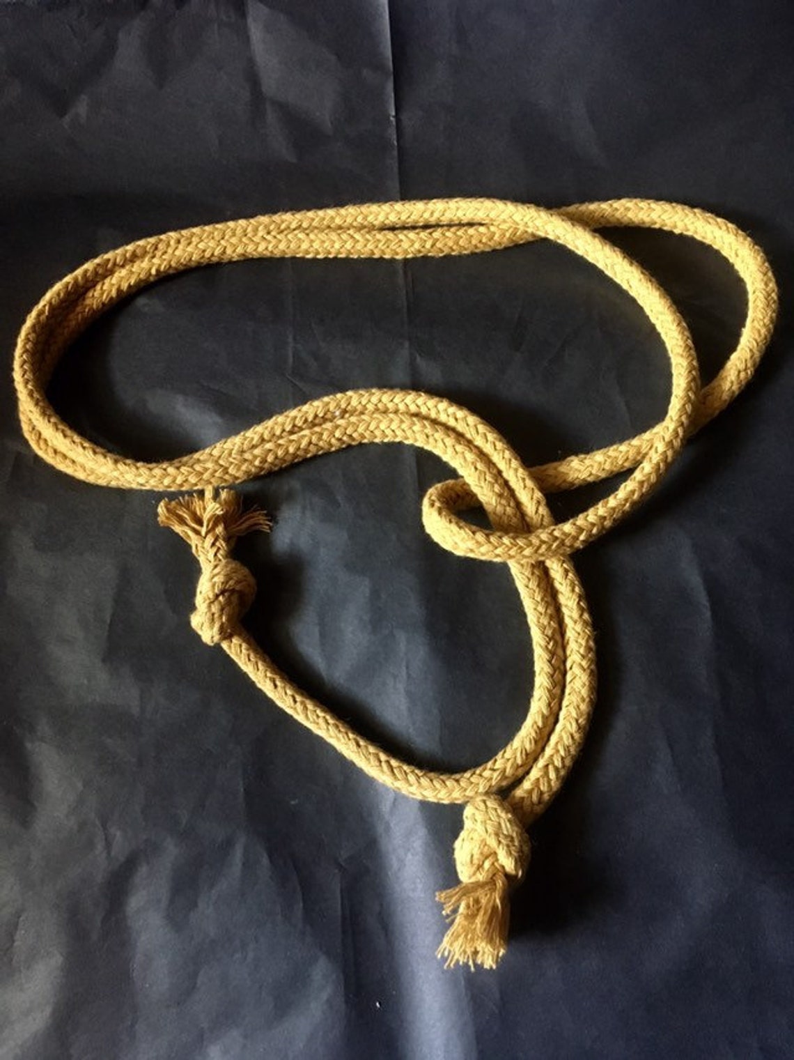 Rope cord tie belt soft cotton ritual cord monk medieval Etsy