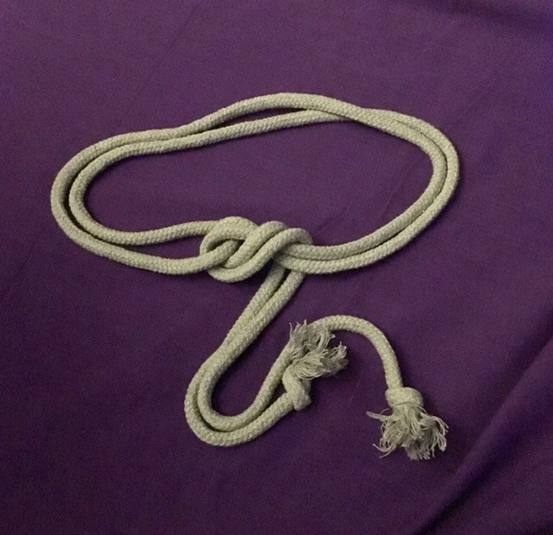 Rope cord tie belt soft cotton ritual cord monk medieval Etsy