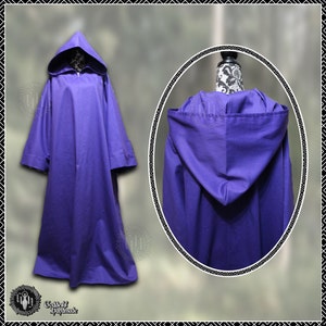 Hooded Ritual Robes, Surplice, Hooded Alb, Tau robe, Cotton fabric, Wicca, witch, druid, monk, pagan, vestments