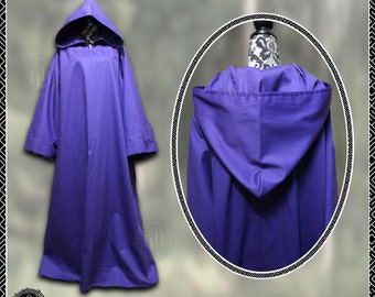 Hooded Ritual Robes, Surplice, Hooded Alb, Tau robe, Cotton fabric, Wicca, witch, druid, monk, pagan, vestments