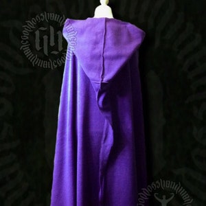 Ritual Cloak, Cape, Polar Fleece, Witch, Pagan, Druid, Wicca, Handfasting, LOTR, Ren Fayre, LARP, Medieval image 2