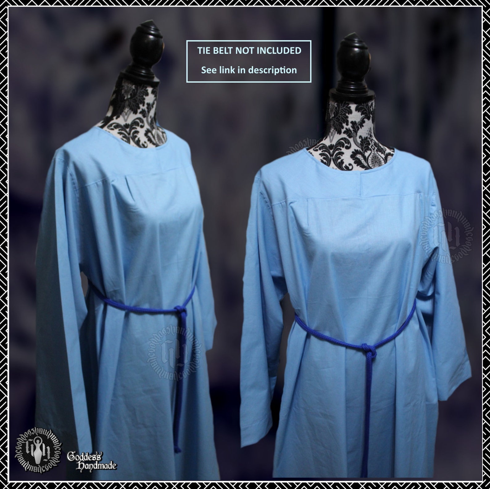 Plain Cotton Robe Ritual Robes Alb Shift Druid Wicca Etsy