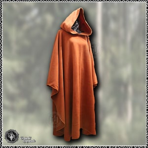 Polar Fleece Poncho Robe with Pixie Hood, Ritual Cloak